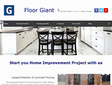 Tablet Screenshot of floorgiant.com